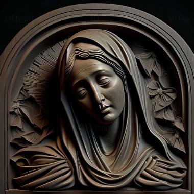 3D model Virgin Mary (STL)